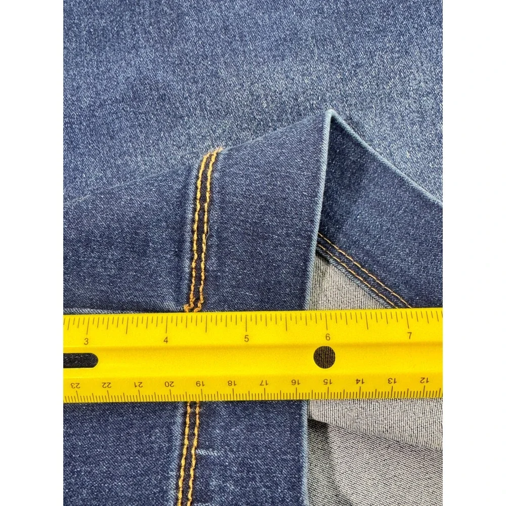 Cato's Denim Shorts Womens 18/20W Blue New High Rise Double Button Medium Wash